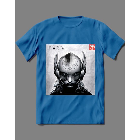 THOR AS MFDOOM SICK HIPHOP ALBUM COMIC MASHUP TEE - Picture 2 of 2